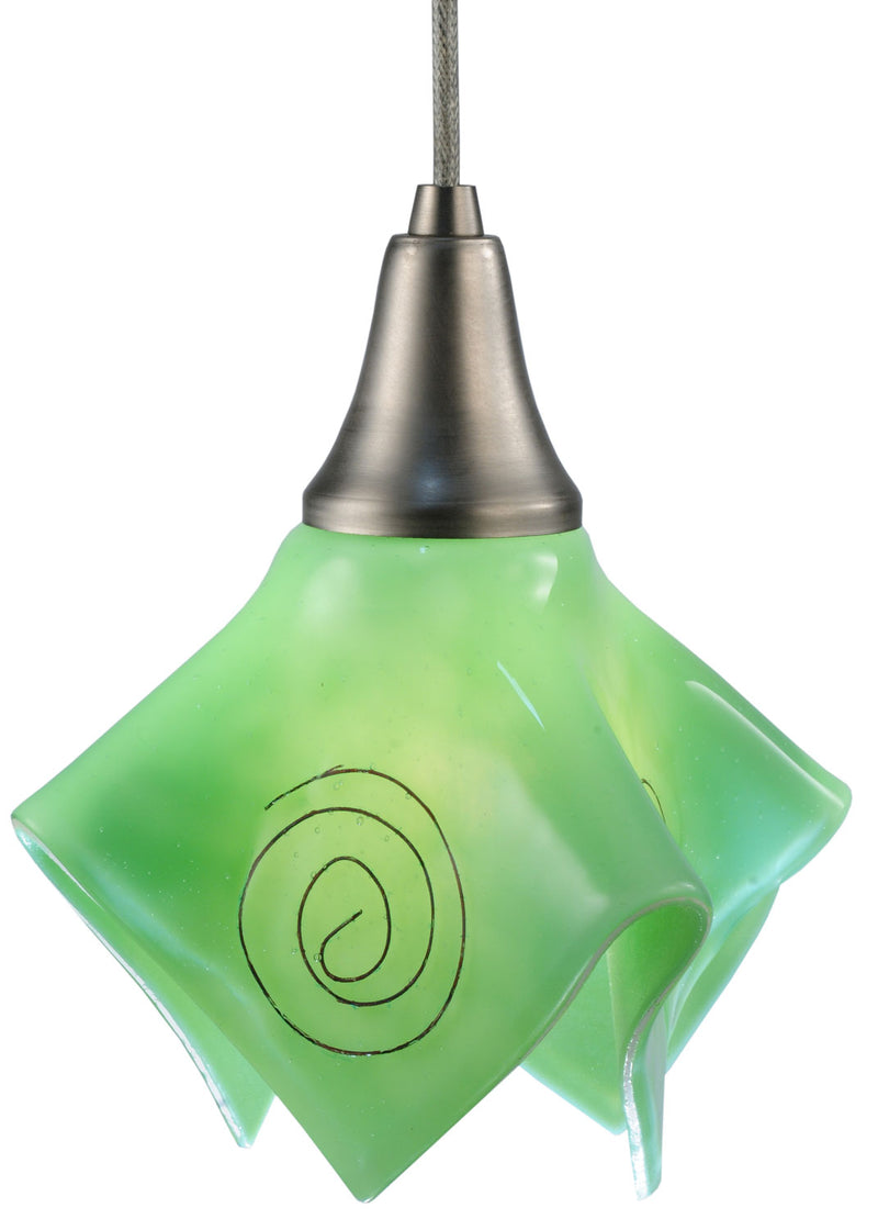 Meyda Tiffany 115826 One Light Mini Pendant, Nickel