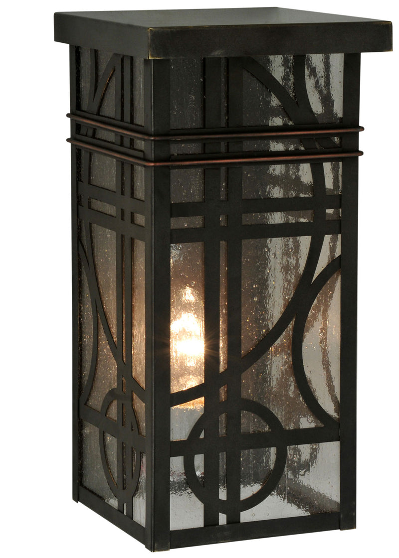 Meyda Tiffany 115906 One Light Wall Sconce, Craftsman Brown
