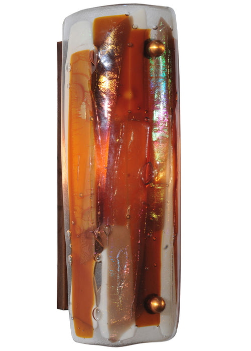 Meyda Tiffany 116174 One Light Wall Sconce, Transparent Copper