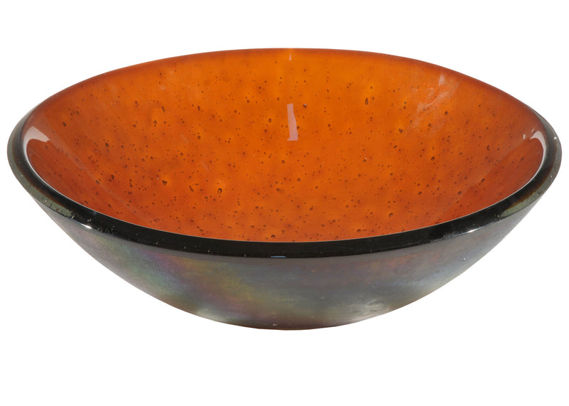 Meyda Tiffany 116367 Glass Sink, Black Metal