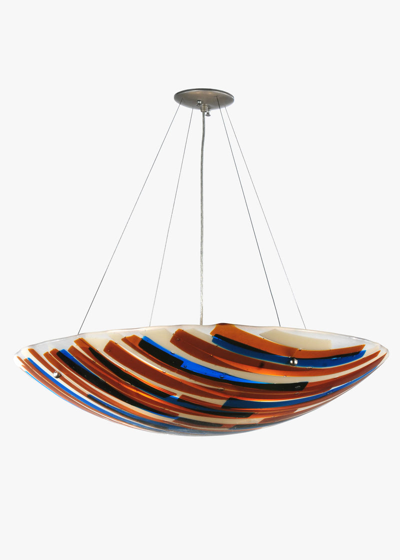 Meyda Tiffany 116804 Four Light Pendant, Nickel