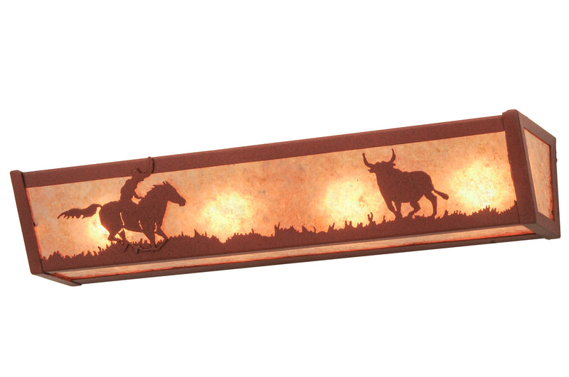 Meyda Tiffany 14396 Four Light Vanity, Rust