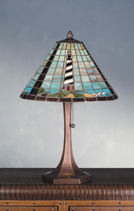Meyda Tiffany 69409 Table Lamp, Mahogany Bronze