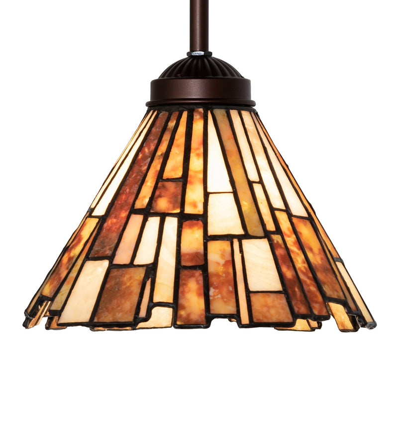 Meyda Tiffany 99787 One Light Mini Pendant, Mahogany Bronze
