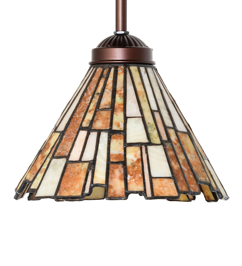 Meyda Tiffany 99787 One Light Mini Pendant, Mahogany Bronze