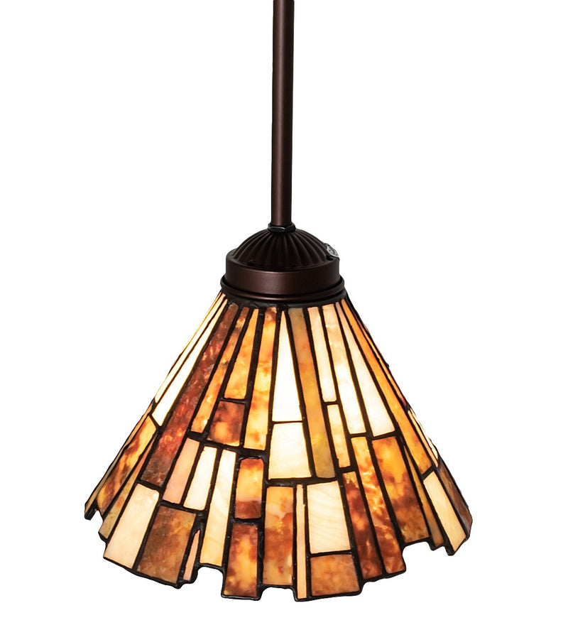 Meyda Tiffany 99787 One Light Mini Pendant, Mahogany Bronze