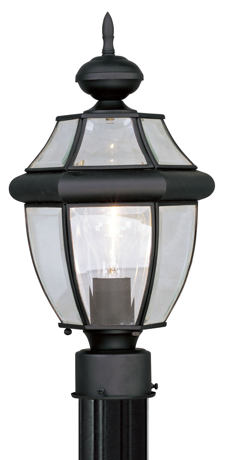 Livex Lighting 2153-04 One Light Outdoor Post-Top Lanterm, Black