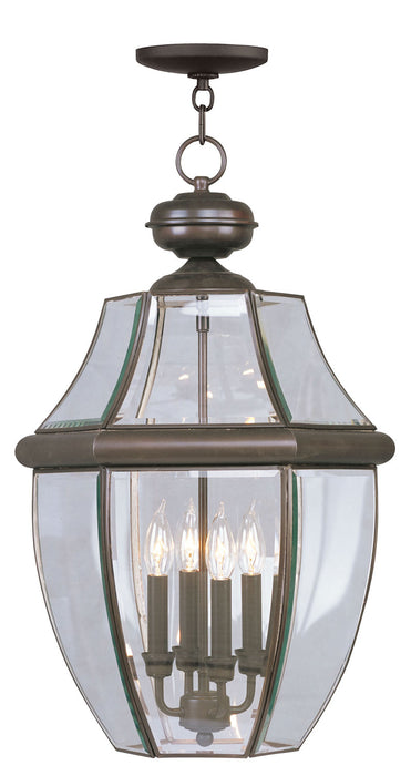 Livex Lighting 2357-07 Four Light Outdoor Pendant, Bronze