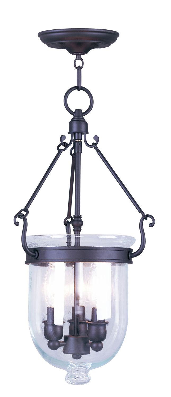 Livex Lighting 5063-07 Three Light Pendant, Bronze