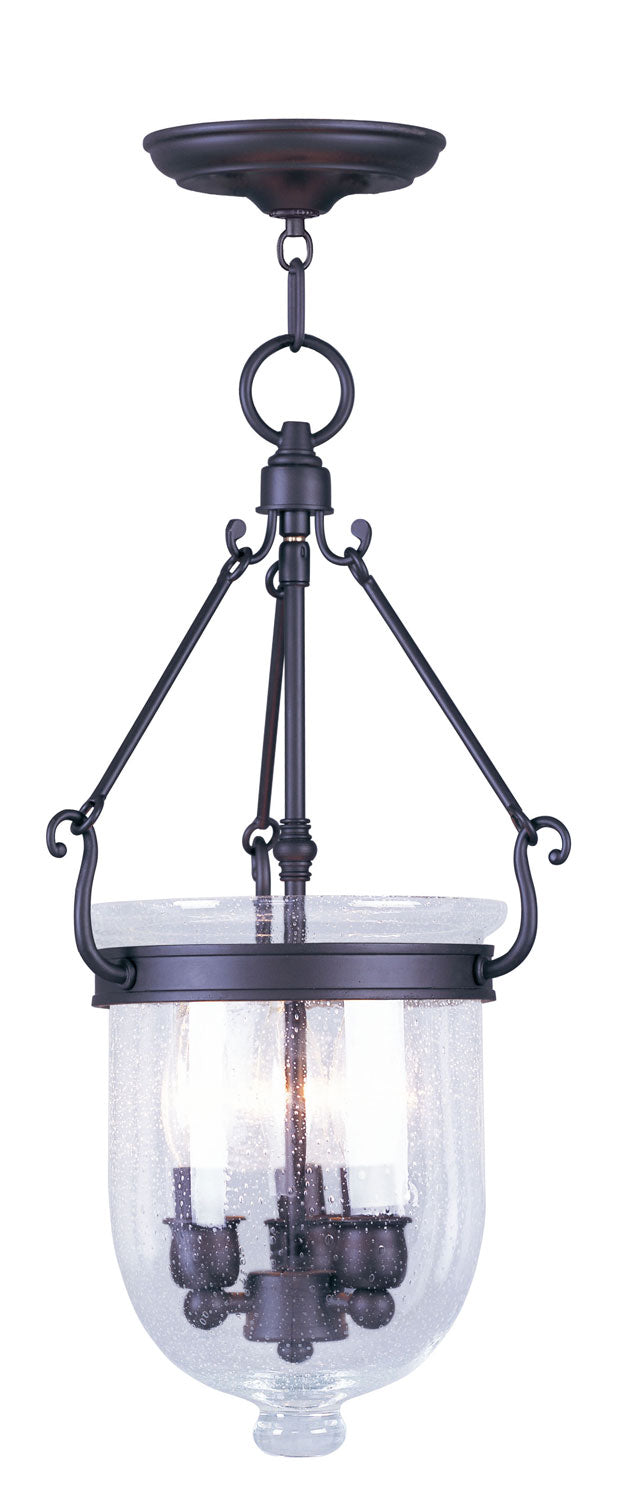 Livex Lighting 5083-07 Three Light Pendant, Bronze