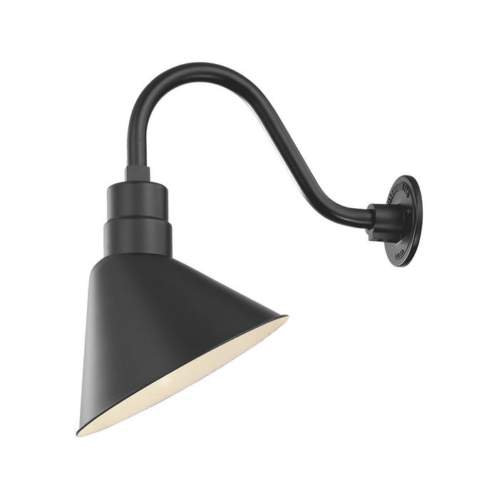 Millennium RAS12-SB One Light Pendant, Satin Black