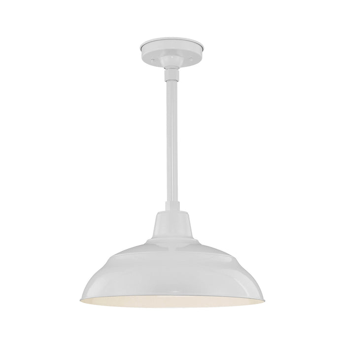Millennium RWHS17-WH One Light Pendant, White