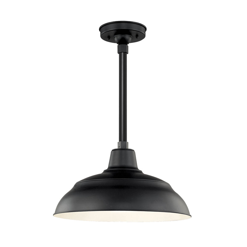 Millennium RWHS17-SB One Light Pendant, Satin Black
