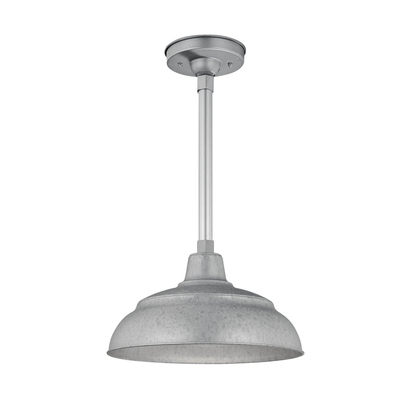 Millennium RWHS14-GA One Light Pendant, Galvanized