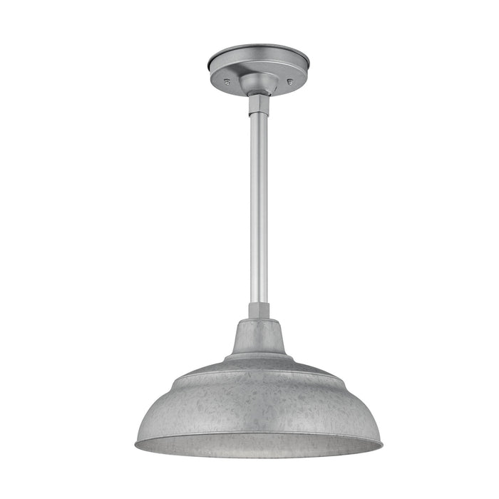 Millennium RWHS14-GA One Light Pendant, Galvanized