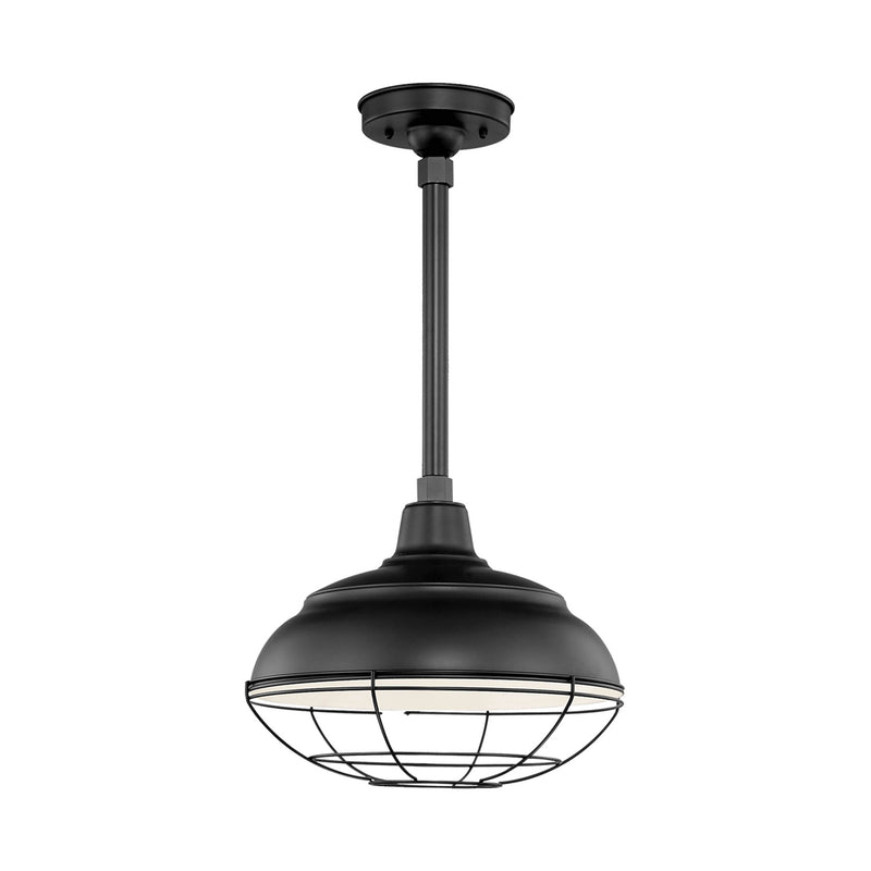 Millennium RWHS14-SB One Light Pendant, Satin Black