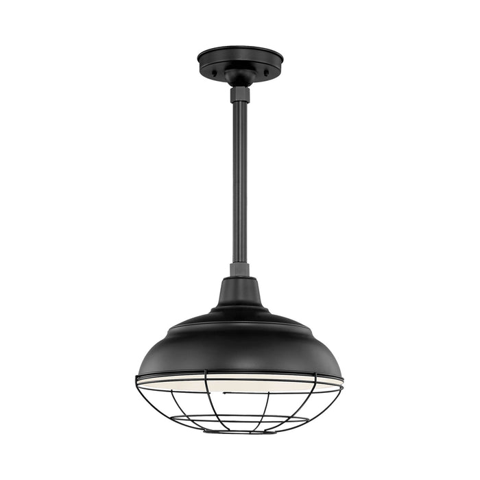 Millennium RWHS14-SB One Light Pendant, Satin Black