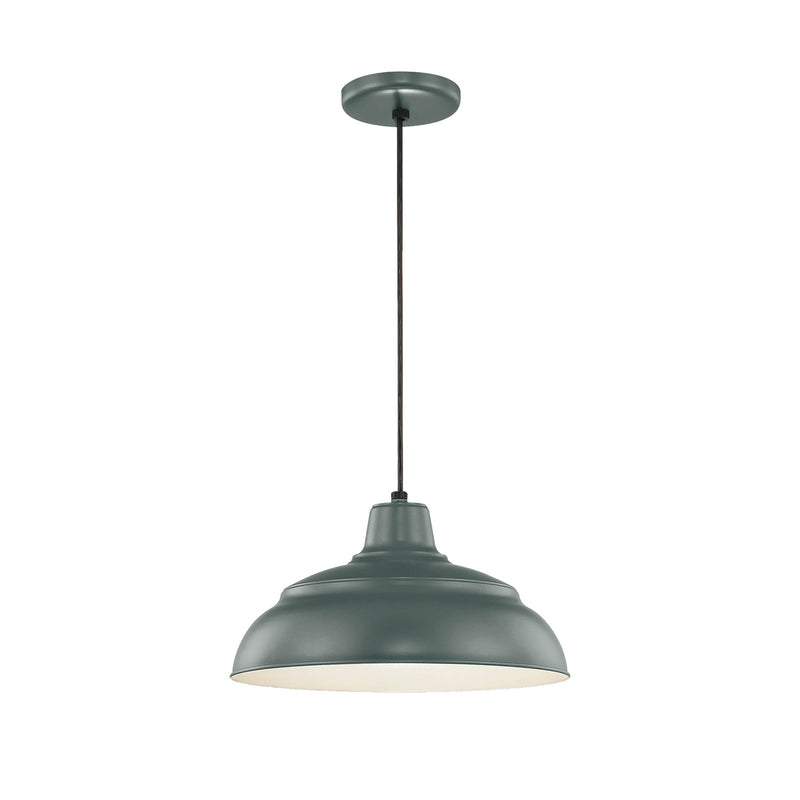 Millennium RWHC14-SG One Light Pendant, Satin Green