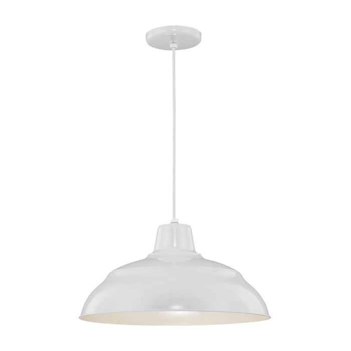 Millennium RWHC17-WH One Light Pendant, White