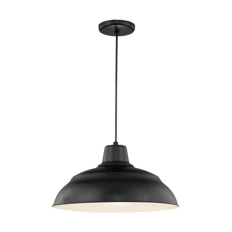 Millennium RWHC17-SB One Light Pendant, Satin Black