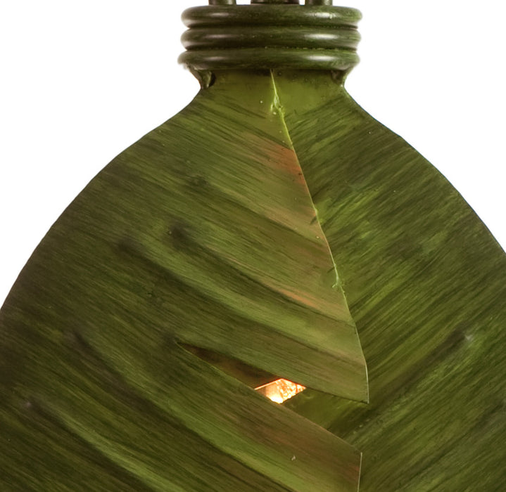 Varaluz 901M01 One Light Mini Pendant, Banana Leaf