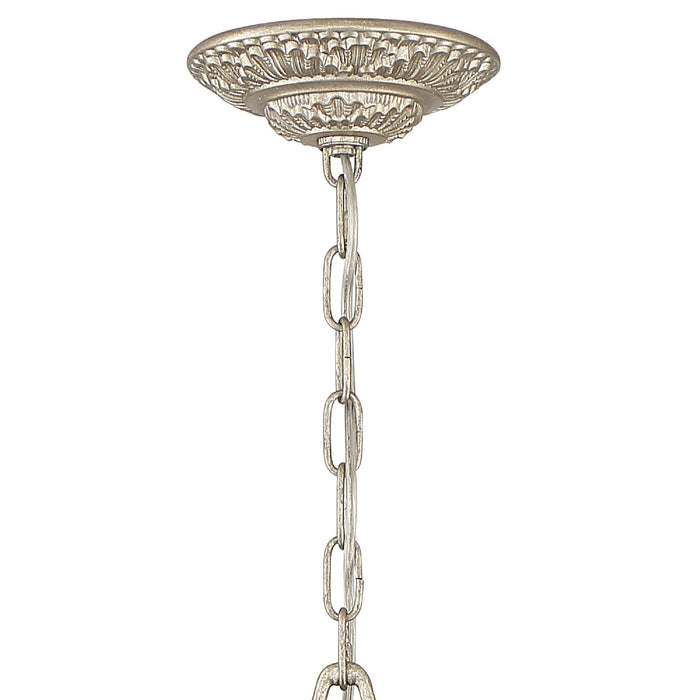 Crystorama 5119-OS-CL-SAQ 12 Light Chandelier, Olde Silver