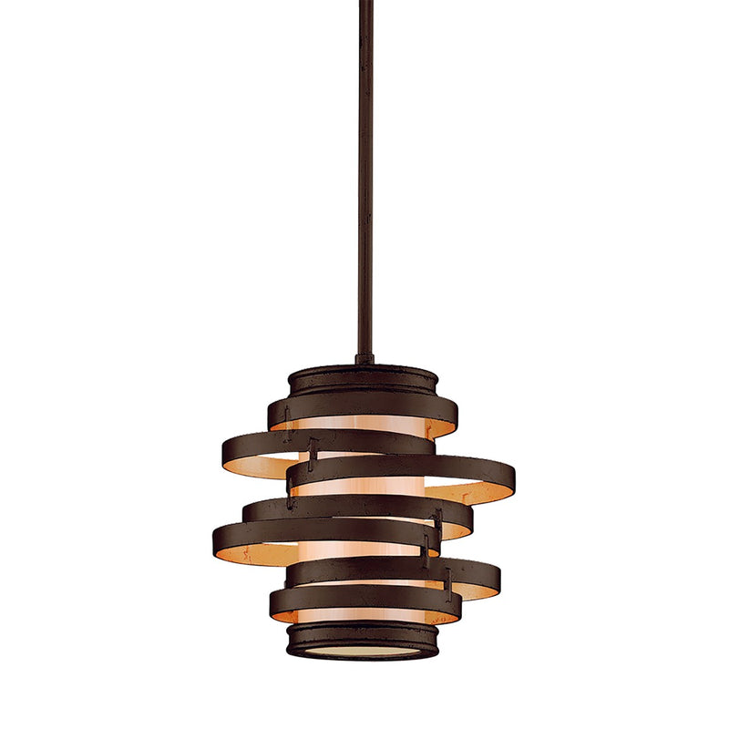 Corbett Lighting 113-41-BRL/GL One Light Pendant, Bronze And Gold Leaf