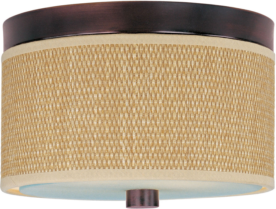 ET2 E95000-101OI Two Light Flush Mount, Oil Rubbed Bronze