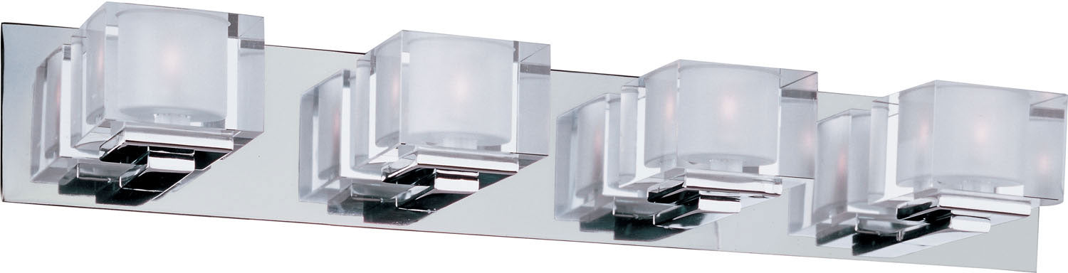 Maxim 10004CLPC Four Light Bath Vanity, Polished Chrome