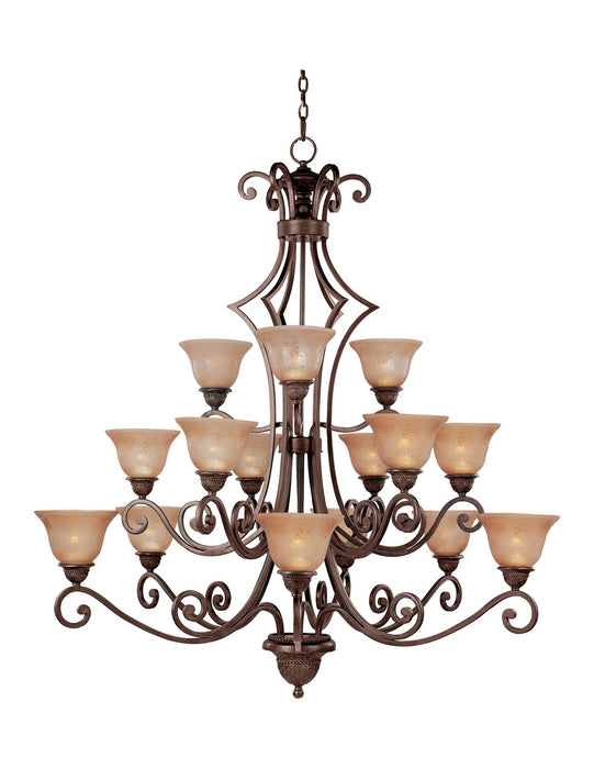 Maxim 11239SAOI 15 Light Chandelier, Oil Rubbed Bronze