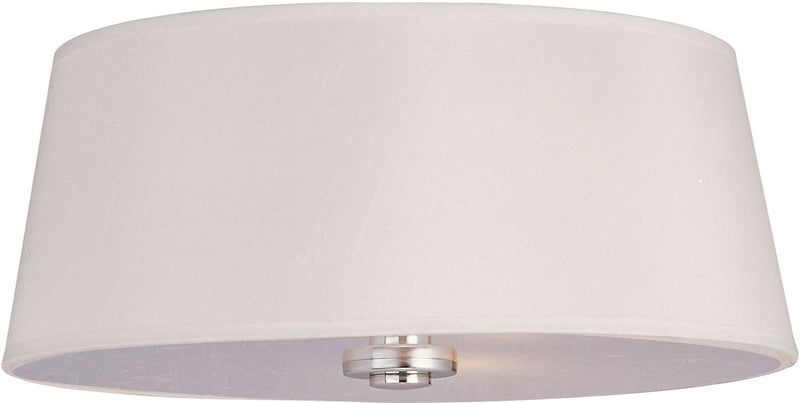Maxim 12751WTPN Three Light Flush Mount, Polished Nickel