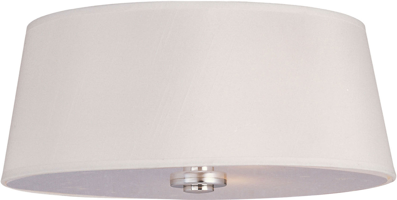 Maxim 12751WTPN Three Light Flush Mount, Polished Nickel