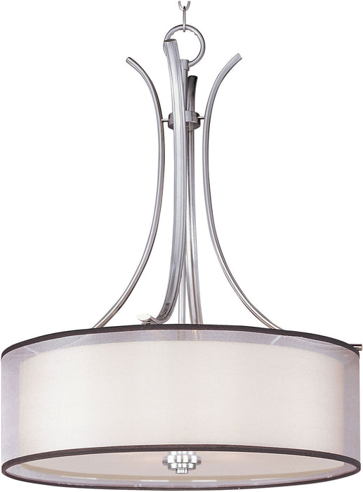 Maxim 23033SWSN Four Light Pendant, Satin Nickel
