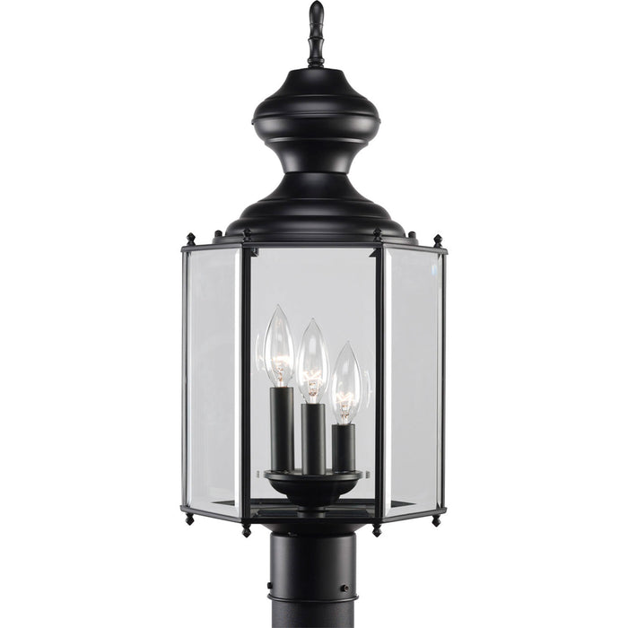 Progress Lighting P5432-31 Three Light Post Lantern, Black