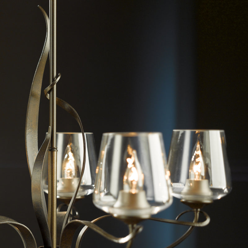 Hubbardton Forge 103040-SKT-05-ZM0236 Five Light Chandelier, Bronze