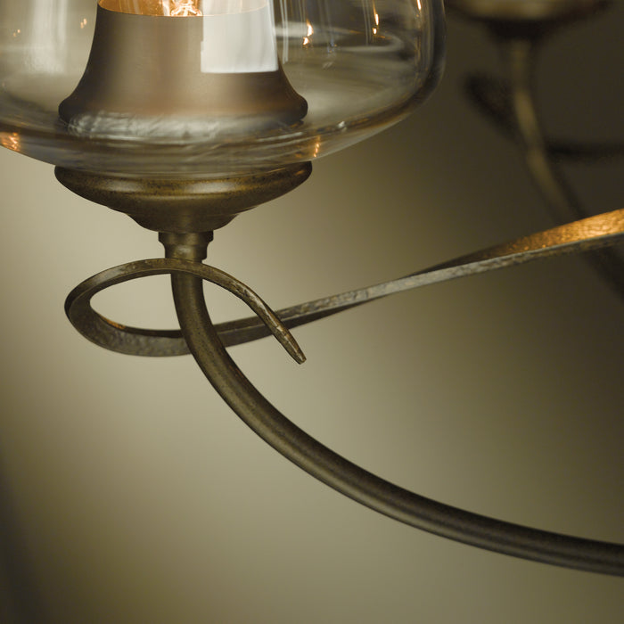 Hubbardton Forge 103040-SKT-05-ZM0236 Five Light Chandelier, Bronze
