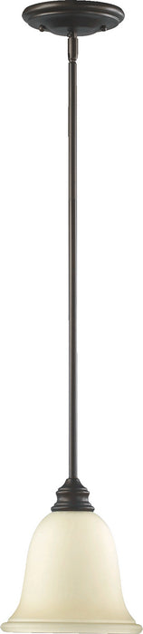 Quorum 3154-86 One Light Pendant, Oiled Bronze