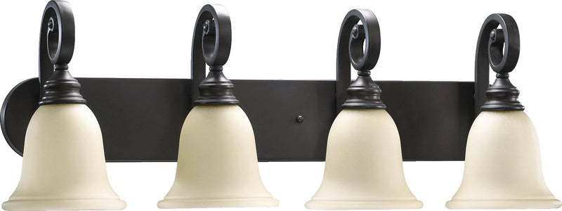 Quorum 5154-4-86 Four Light Vanity, Oiled Bronze