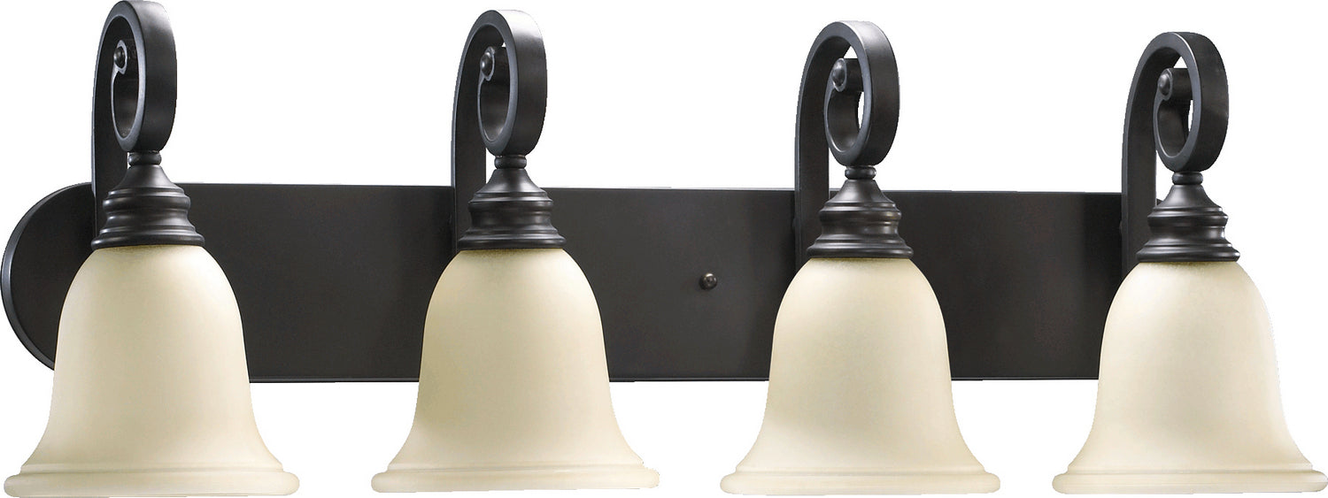 Quorum 5154-4-86 Four Light Vanity, Oiled Bronze
