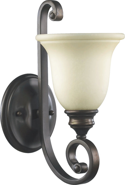 Quorum 5454-1-86 One Light Wall Mount, Oiled Bronze