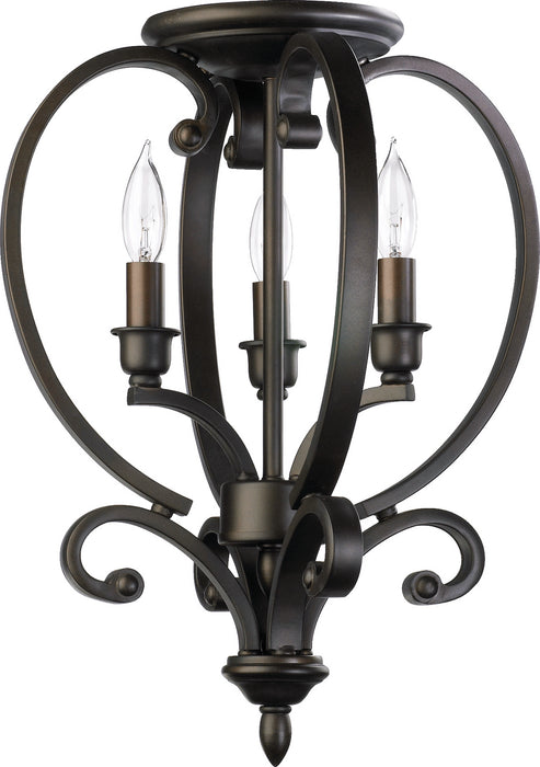 Quorum 6754-3-86 Three Light Dual Mount, Oiled Bronze