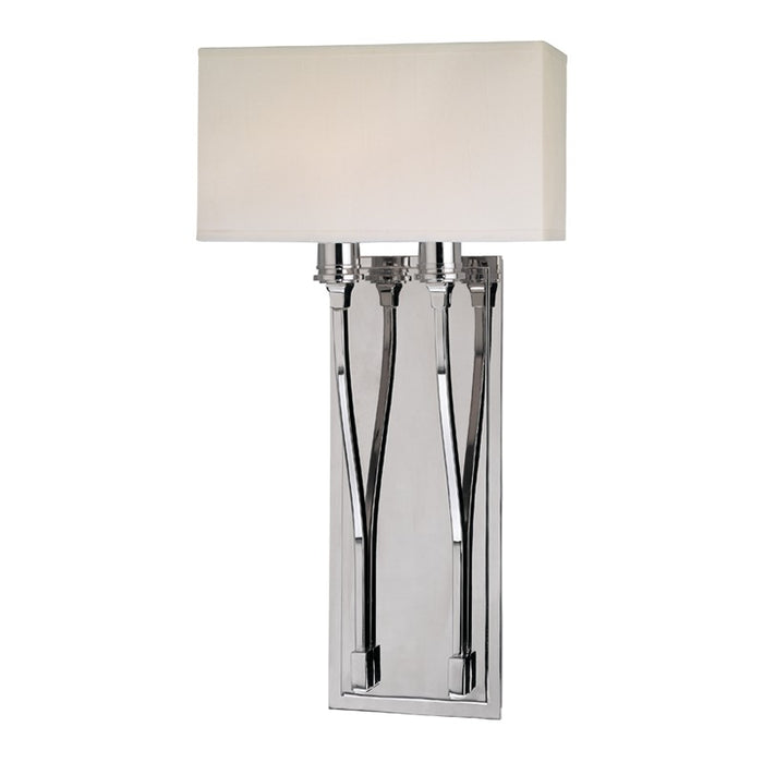 Hudson Valley 642-PN Two Light Wall Sconce, Polished Nickel
