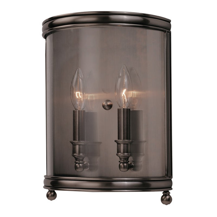 Hudson Valley 7802-HN Two Light Wall Sconce, Historic Nickel