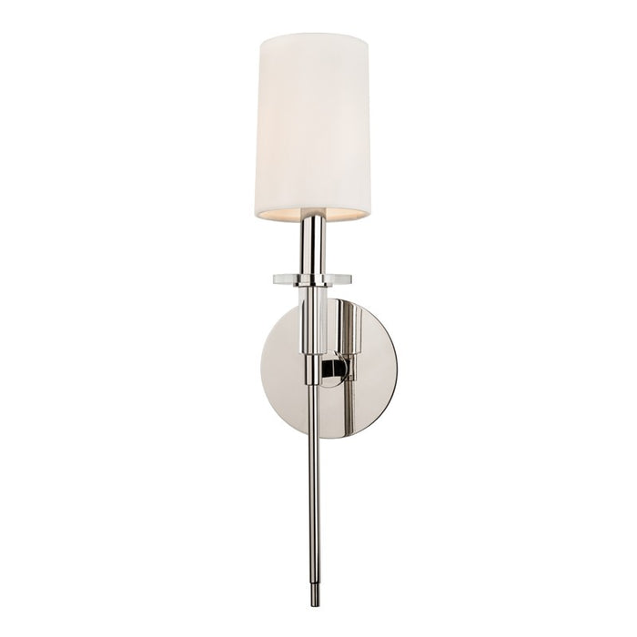 Hudson Valley 8511-PN One Light Wall Sconce, Polished Nickel