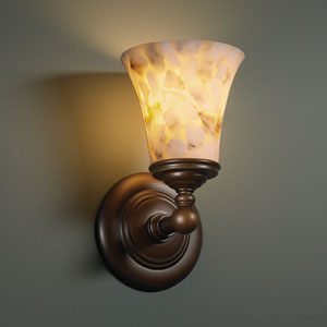Justice Designs ALR-8521-20-DBRZ One Light Wall Sconce, Dark Bronze