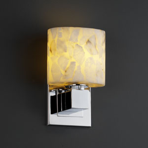 Justice Designs ALR-8707-30-CROM One Light Wall Sconce, Polished Chrome
