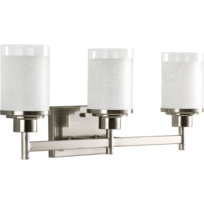 Progress Lighting P2978-09 Three Light Bath, Brushed Nickel