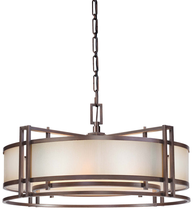 Metropolitan N6965-1-267B Four Light Pendant, Cimmaron Bronze