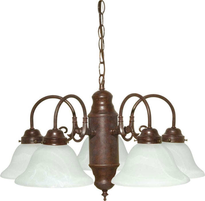 Nuvo Lighting 60-1291 Five Light Chandelier, Old Bronze