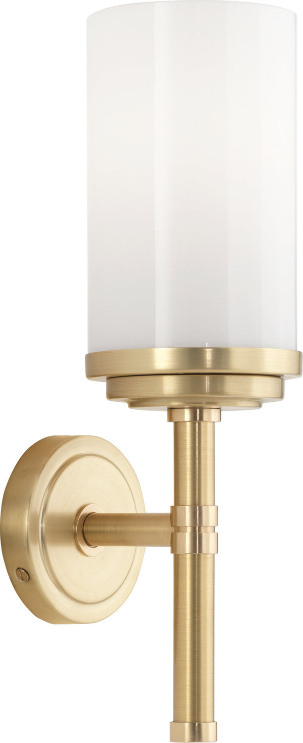 Robert Abbey 1324 One Light Wall Sconce, Brushed Brass/Natural Brass